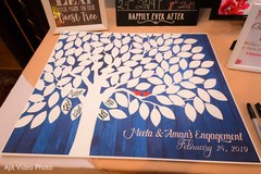 Personalized Indian engagement guests tree book. Personalized Indian engagement guests tree book.
