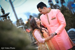 Outdoors Indian couples' engagement photo shoot. Outdoors Indian couples' engagement photo shoot.