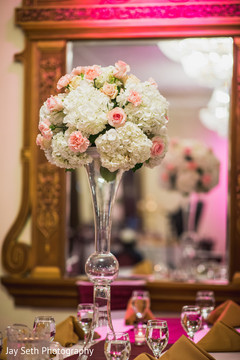 Flower vase decoration for Hindu wedding reception. Flower vase decoration for Hindu wedding reception.