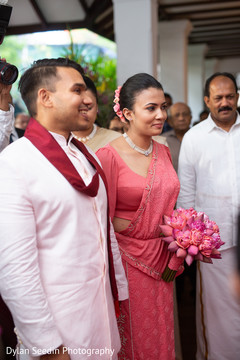 Indian bride after the ceremony with the Raja. Indian bride after the ceremony with the Raja.