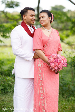 Maharani and Indian groom posing during the outdoor photoshoot. Maharani and Indian groom posing during the outdoor photoshoot.