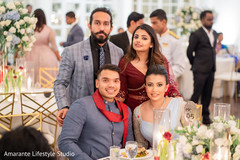 Indian couple with Indian relatives. Indian couple with Indian relatives.