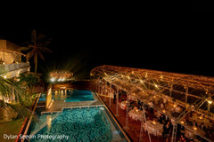 Pool's view in Hindu wedding reception. Pool's view in Hindu wedding reception.