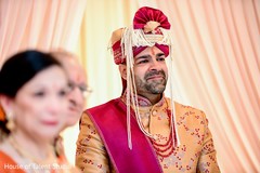 Groom watching Maharani walk down the aisle Groom watching Maharani walk down the aisle