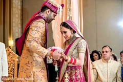Groom receiving Maharani Groom receiving Maharani