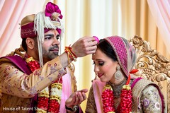 Raja blessing his Maharani. Raja blessing his Maharani.