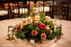 Indian wedding reception table candles decoration. Indian wedding reception table candles decoration.