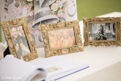 Indian copuple guests book table decorations. Indian copuple guests book table decorations.