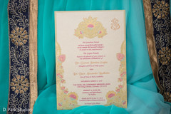 Pink and golden Indian wedding invitations. Pink and golden Indian wedding invitations.