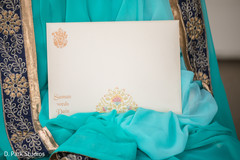 White cream color Indian wedding invitation envelope. White cream color Indian wedding invitation envelope.