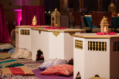 Sangeet Indian wedding pillows decorations. Sangeet Indian wedding pillows decorations.