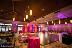 Sangeet pink, orange and purple stage decor. Sangeet pink, orange and purple stage decor.