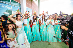 Maharanis wearing teal and ivory saree designs prior to the wedding. Maharanis wearing teal and ivory saree designs prior to the wedding.