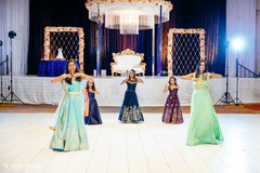 Kid guests performing a choreography during the reception. Kid guests performing a choreography during the reception.