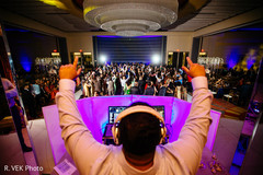 Dj's view during the Indian wedding reception party. Dj's view during the Indian wedding reception party.