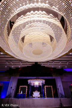 Indian wedding reception venue decor detail. Indian wedding reception venue decor detail.