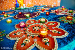 Close up detail of the candle decor of the Indian wedding. Close up detail of the candle decor of the Indian wedding.