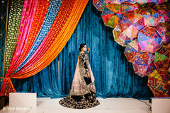Maharani posing for pictures under the venue's decor. Maharani posing for pictures under the venue's decor.