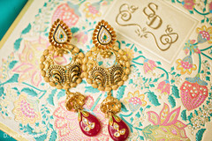 Indian bridal ceremony earrings. Indian bridal ceremony earrings.