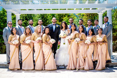 Groom and groomsmen with Maharani and bridesmaids Groom and groomsmen with Maharani and bridesmaids