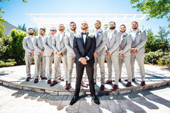 The groom and the groomsmen The groom and the groomsmen