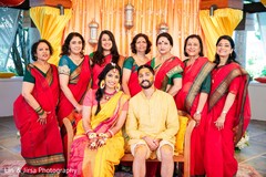 Maharani, groom and relatives after the Gaye Halud Maharani, groom and relatives after the Gaye Halud