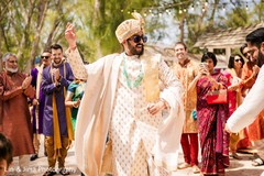 Indian groom dancing during his Baraat. Indian groom dancing during his Baraat.