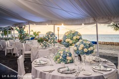 floral decoration on tables. floral decoration on tables.
