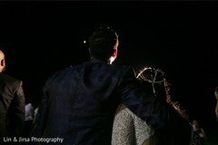 Indian couple watching the fireworks. Indian couple watching the fireworks.