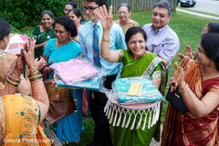 Indian relatives arriving with gifts. Indian relatives arriving with gifts.