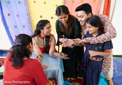 Maharani with Indian relatives having a good time in mehndyi party. Maharani with Indian relatives having a good time in mehndyi party.