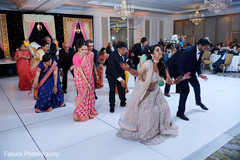 Maharani and raja performance with guests. Maharani and raja performance with guests.