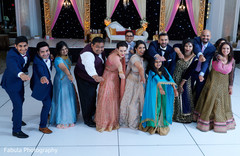 Indian guests posing for picture. Indian guests posing for picture.