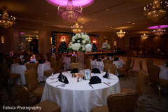 Table arrangement and decoration for Hindu wedding reception. Table arrangement and decoration for Hindu wedding reception.