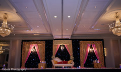 Stage ready for hindu wedding reception. Stage ready for hindu wedding reception.