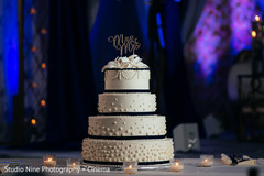 Marvelous white and black indian wedding cake. Marvelous white and black indian wedding cake.