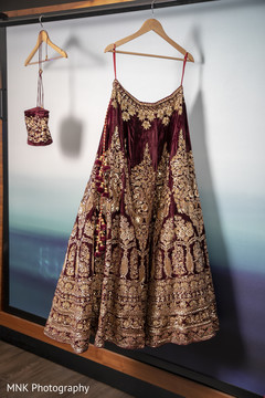 Maharanis gold and red Indian bridal ceremony lehenga. Maharanis gold and red Indian bridal ceremony lehenga.