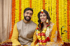 Indian couple at manjha party. Indian couple at manjha party.