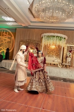 Indian couple dancing at their ceremony. Indian couple dancing at their ceremony.