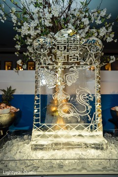 Indian Chinese wedding ice sculpture decoration. Indian Chinese wedding ice sculpture decoration.