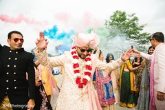Indian groom during Barat Indian groom during Barat