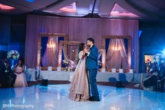Indian groom and his Maharani dancing at the reception Indian groom and his Maharani dancing at the reception