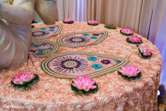 The decoration for the Ganesha table The decoration for the Ganesha table
