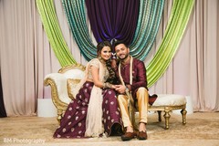 The Indian couple with a decorated background The Indian couple with a decorated background