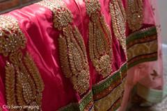 Golden and pink indian wedding lehenga. Golden and pink indian wedding lehenga.