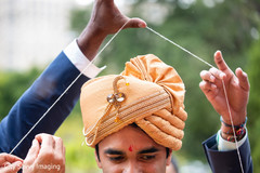 Indian groom during the thread ritual. Indian groom during the thread ritual.