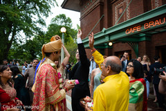 Indian relatives blessing groom. Indian relatives blessing groom.
