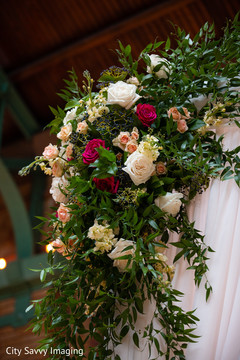 Indian wedding mandap corner flowers decoration. Indian wedding mandap corner flowers decoration.