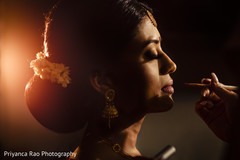 Maharani getting her make up done Maharani getting her make up done
