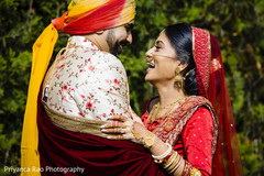 Indian groom sharing a moment with his Maharani Indian groom sharing a moment with his Maharani